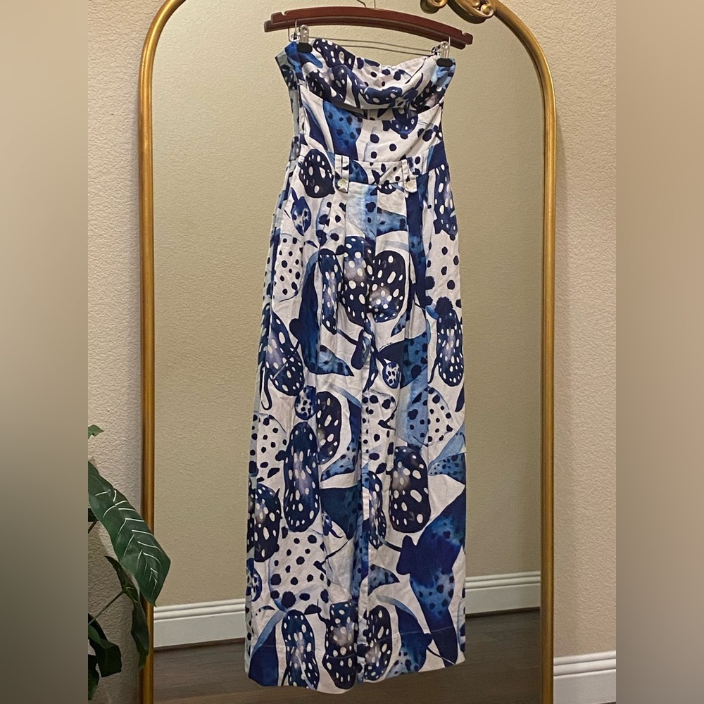 FARM Rio Mantas Strapless Maxi Jumpsuit Size S - Picture 4 of 12